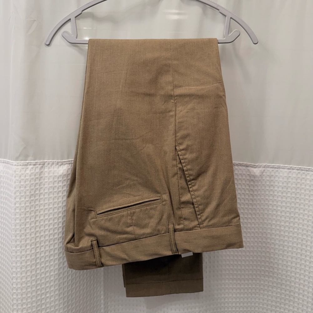 Nordstrom Men's Slim Fit Pants - Khaki, Size 34 x 30